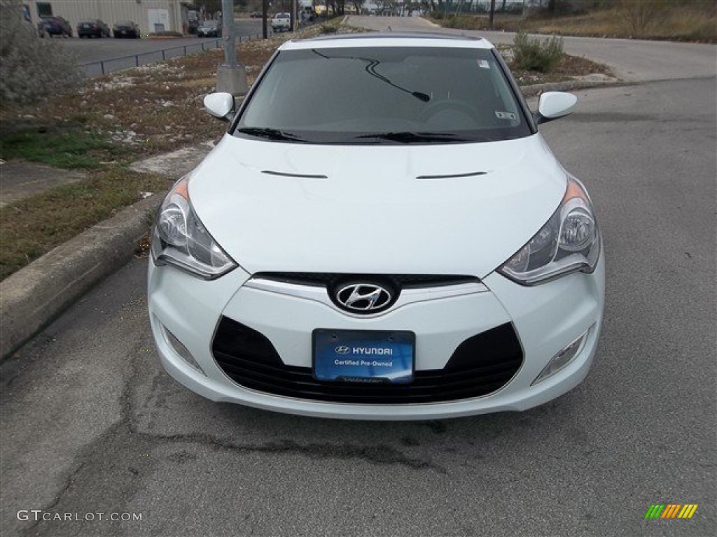 2012 Veloster  - Century White / Black/Red photo #1