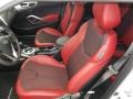Black/Red 2012 Hyundai Veloster Standard Veloster Model Interior Color