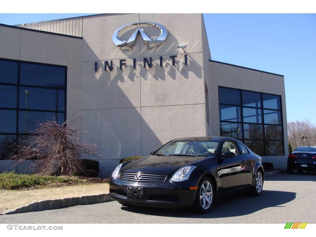 2007 G 35 Coupe - Black Obsidian / Stone Gray photo #1