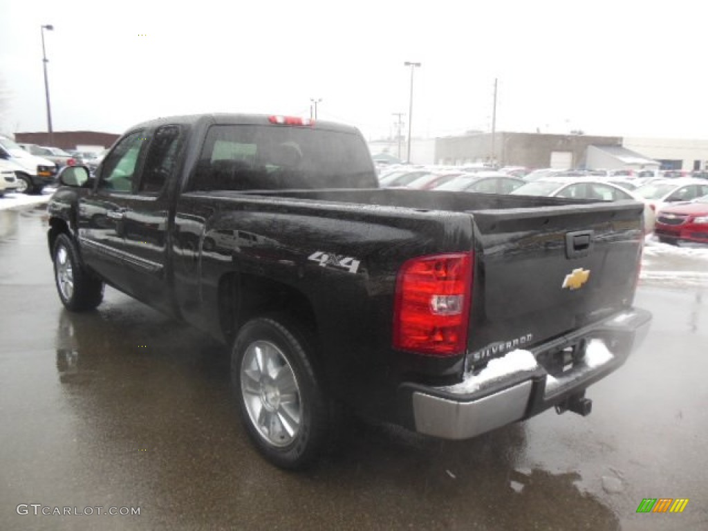 2013 Silverado 1500 LT Extended Cab 4x4 - Black / Ebony photo #6