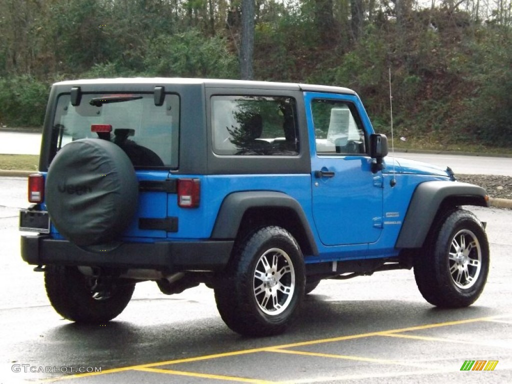 2011 Wrangler Sport 4x4 - Cosmos Blue / Black photo #6