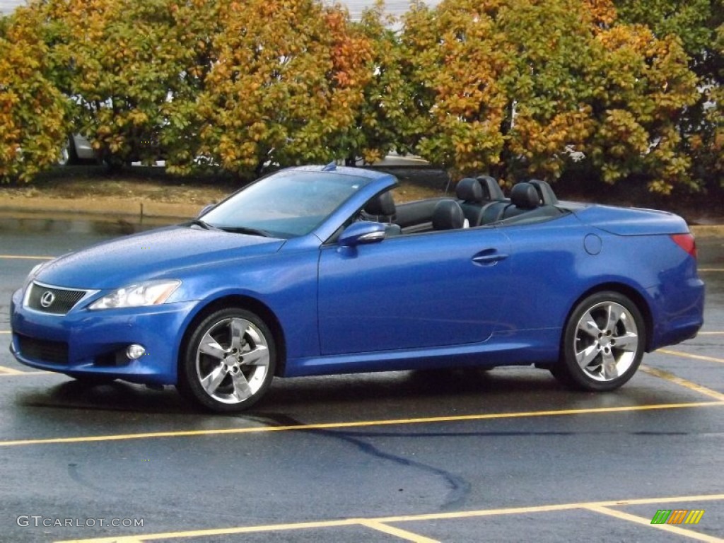 2010 IS 250C Convertible - Ultrasonic Blue Mica / Black photo #1