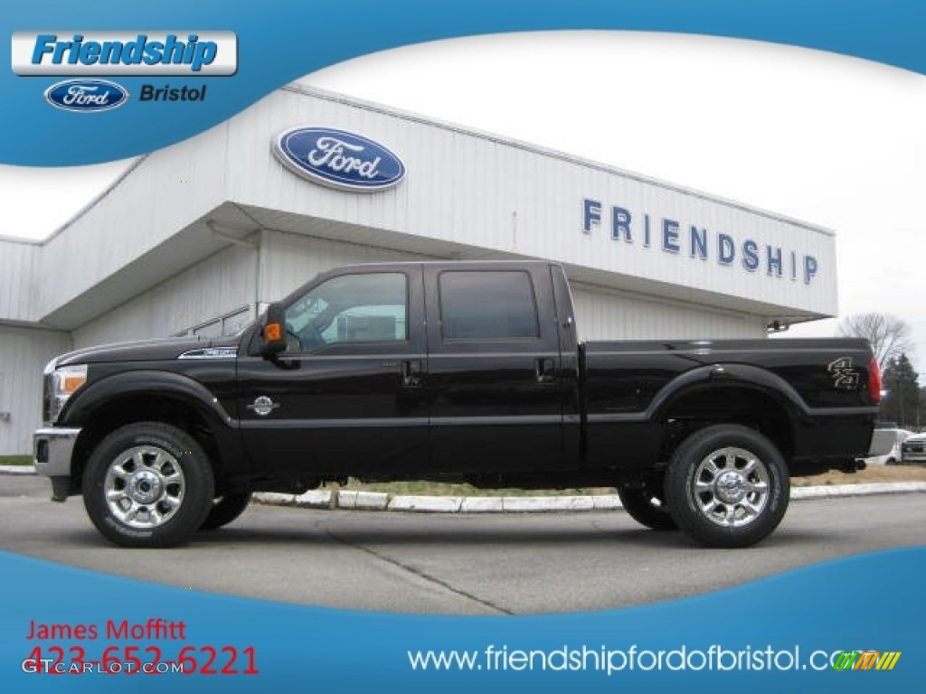 2013 F350 Super Duty Lariat Crew Cab 4x4 - Kodiak Brown Metallic / Black photo #1