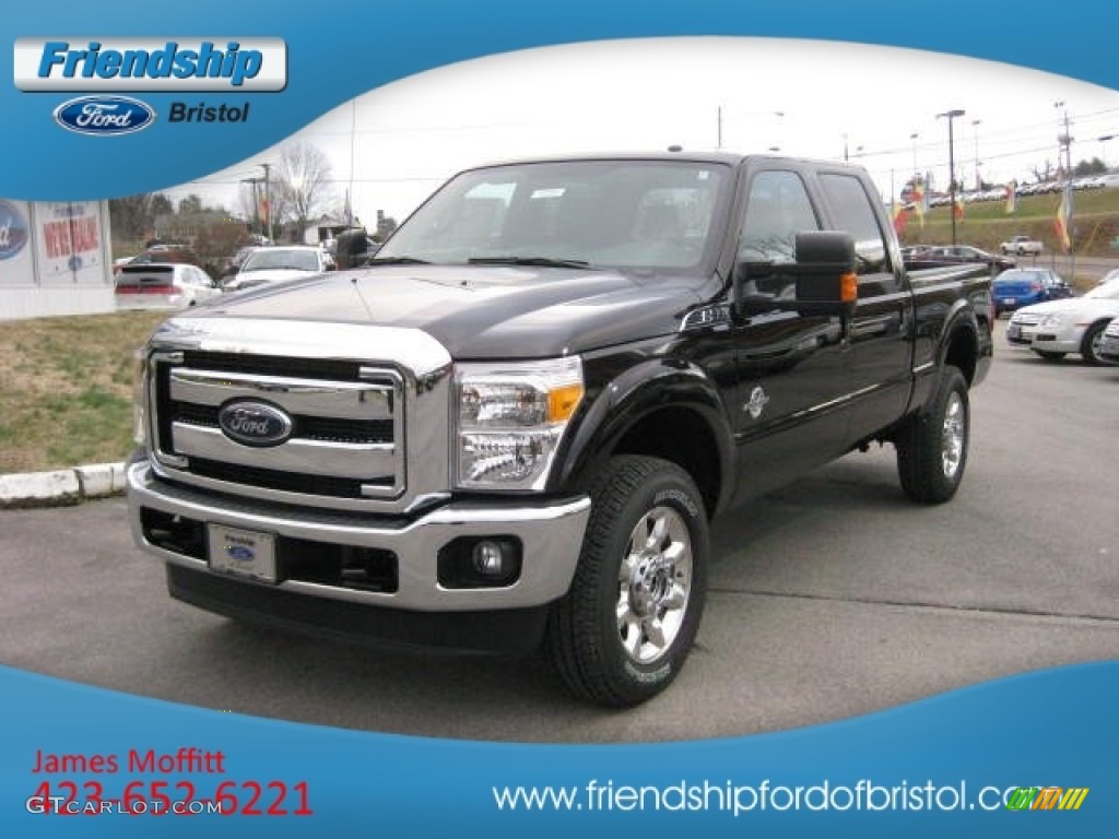 2013 F350 Super Duty Lariat Crew Cab 4x4 - Kodiak Brown Metallic / Black photo #2