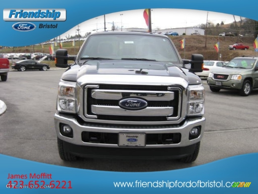 2013 F350 Super Duty Lariat Crew Cab 4x4 - Kodiak Brown Metallic / Black photo #3