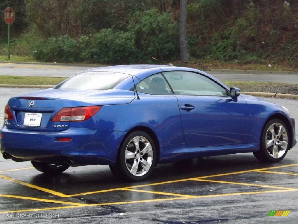 2010 IS 250C Convertible - Ultrasonic Blue Mica / Black photo #7