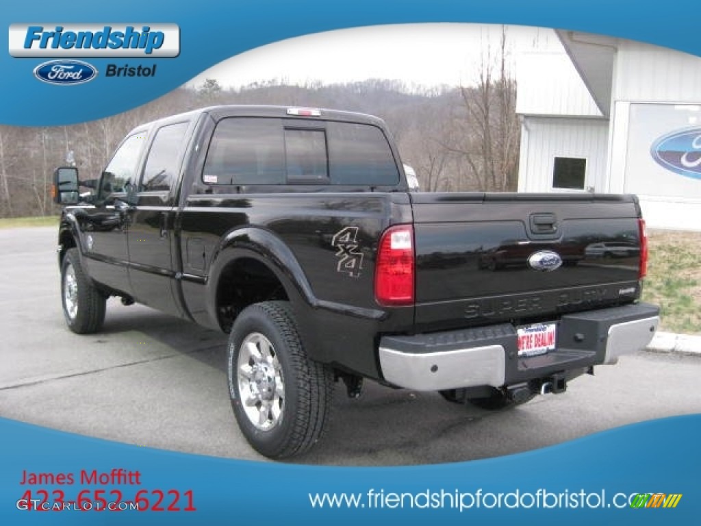 2013 F350 Super Duty Lariat Crew Cab 4x4 - Kodiak Brown Metallic / Black photo #8