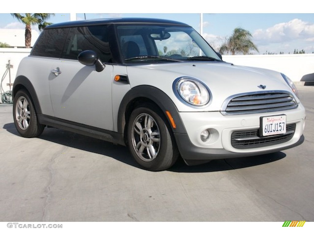 2011 Cooper Hardtop - White Silver Metallic / Carbon Black photo #1