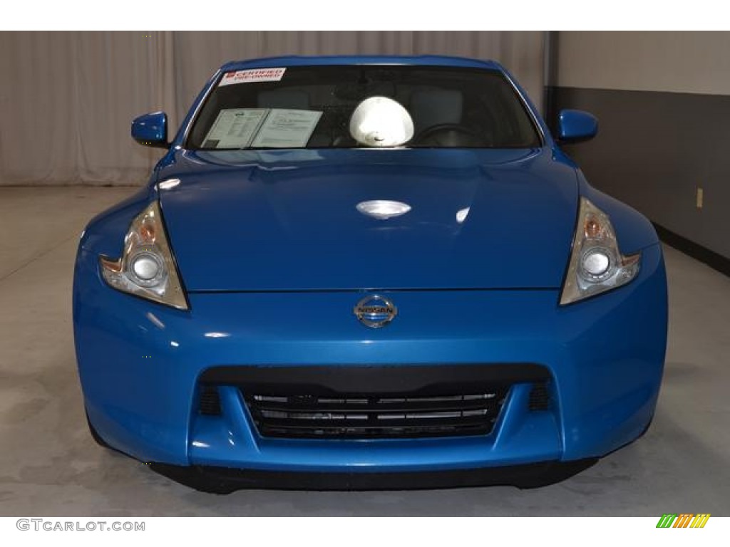 2009 370Z Touring Coupe - Monterey Blue / Gray Leather photo #3