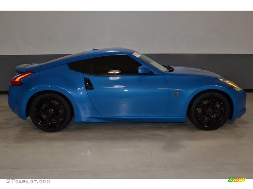 2009 370Z Touring Coupe - Monterey Blue / Gray Leather photo #4