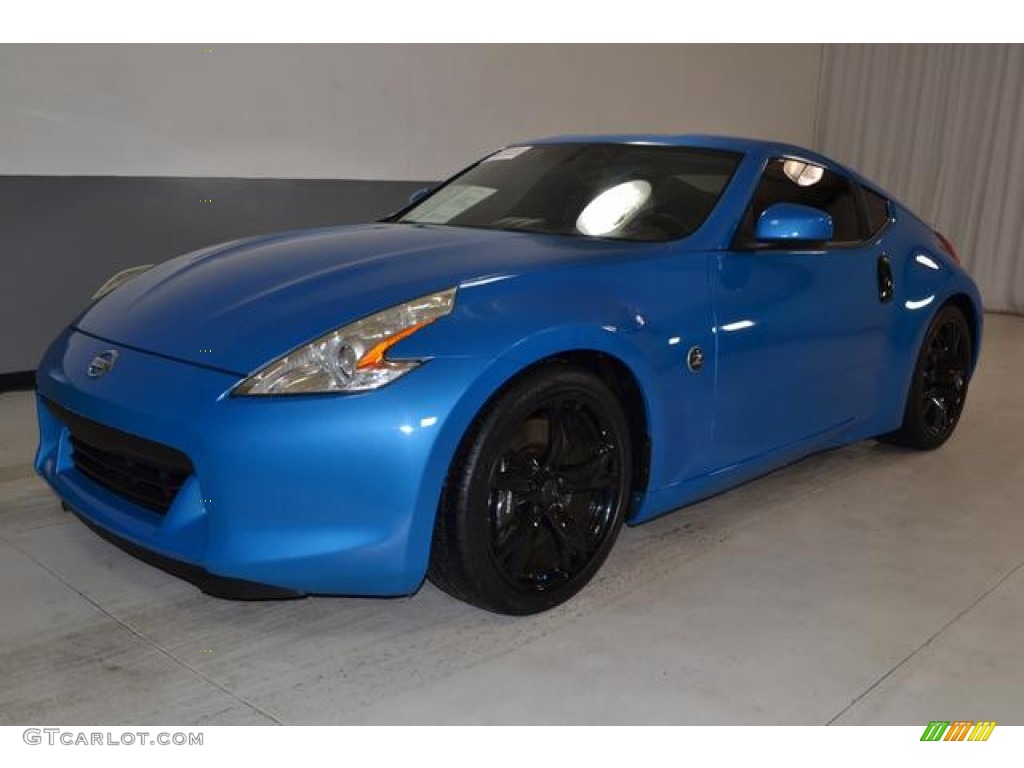 2009 370Z Touring Coupe - Monterey Blue / Gray Leather photo #13