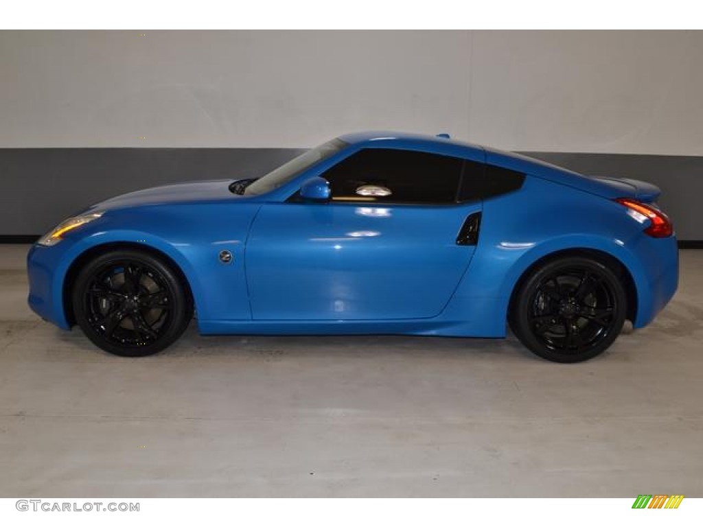 2009 370Z Touring Coupe - Monterey Blue / Gray Leather photo #14