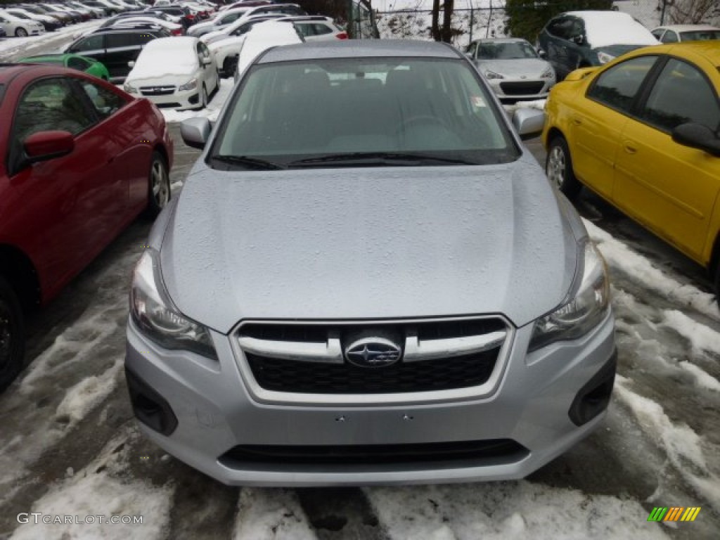 2012 Impreza 2.0i Premium 5 Door - Ice Silver Metallic / Black photo #2