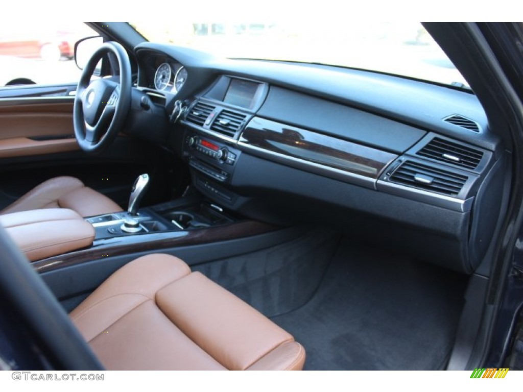 2009 BMW X5 xDrive48i Saddle Brown Nevada Leather Dashboard Photo #76462407