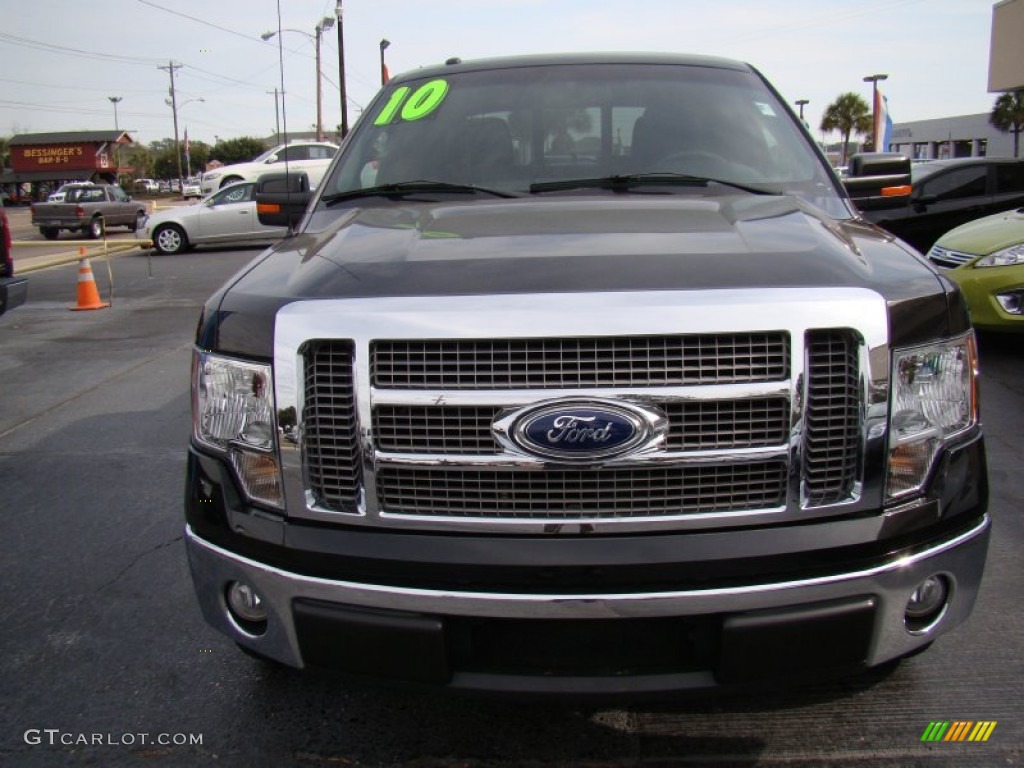 2010 F150 Lariat SuperCrew - Tuxedo Black / Black photo #3