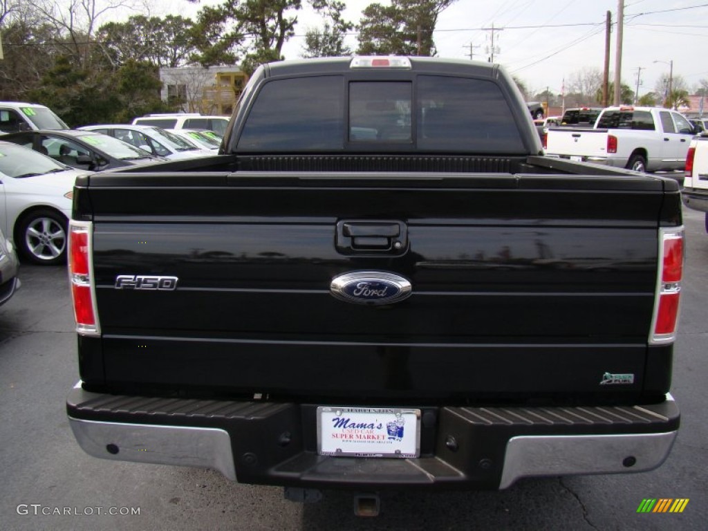 2010 F150 Lariat SuperCrew - Tuxedo Black / Black photo #8