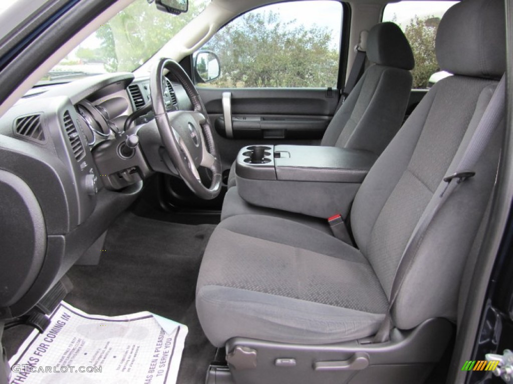 Ebony Black Interior 2007 GMC Sierra 1500 SLE Crew Cab 4x4 Photo #76463000