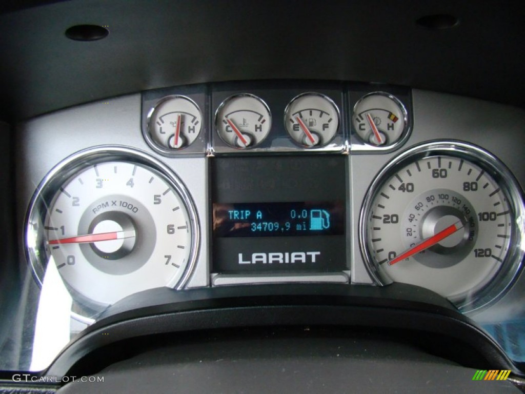 2010 F150 Lariat SuperCrew - Tuxedo Black / Black photo #23