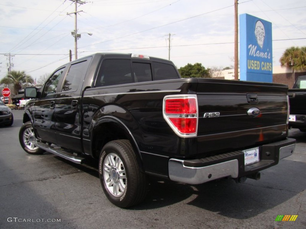 2010 F150 Lariat SuperCrew - Tuxedo Black / Black photo #30