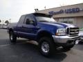 2003 Sonic Blue Metallic Ford F250 Super Duty XL SuperCab 4x4  photo #2