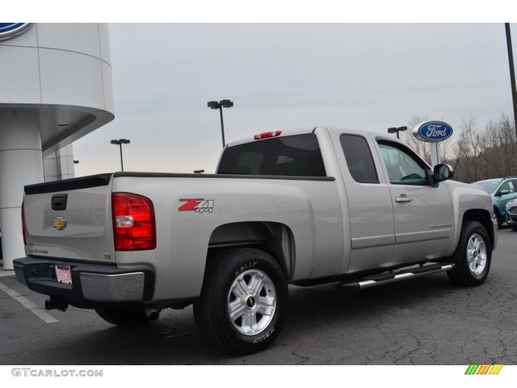 2008 Silverado 1500 LTZ Extended Cab 4x4 - Silver Birch Metallic / Light Titanium/Dark Titanium photo #3