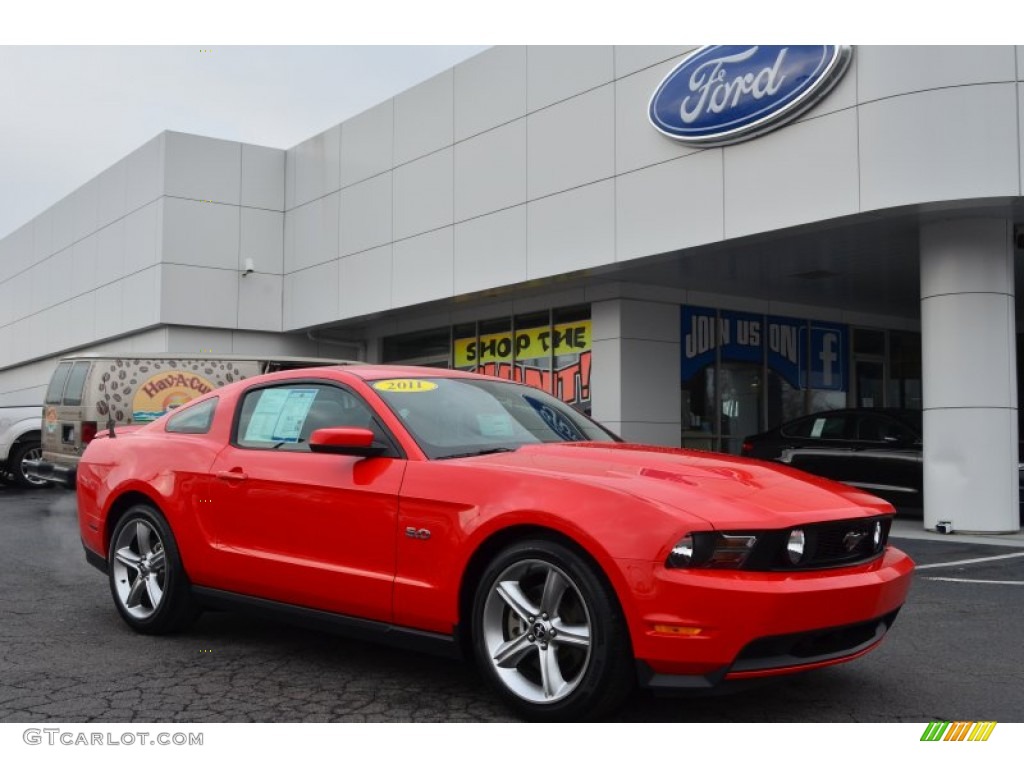 2011 Mustang GT Premium Coupe - Race Red / Charcoal Black photo #1