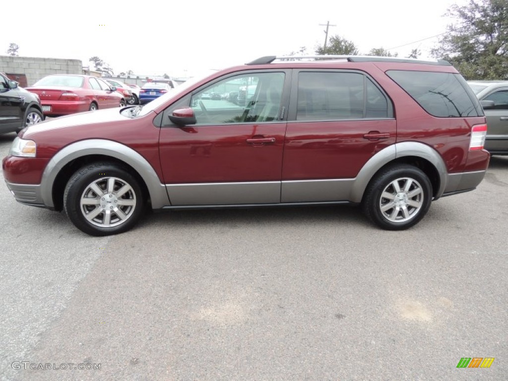 Merlot Metallic 2008 Ford Taurus X SEL AWD Exterior Photo #76464311