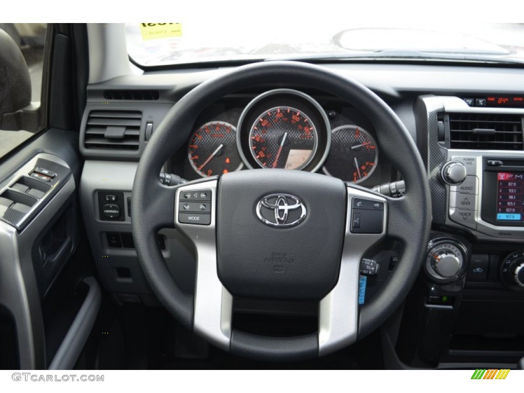 2013 Toyota 4Runner XSP-X 4x4 Black Leather Steering Wheel Photo #76465279