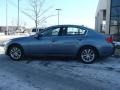 2008 Lakeshore Slate Light Blue Infiniti G 35 x Sedan  photo #3