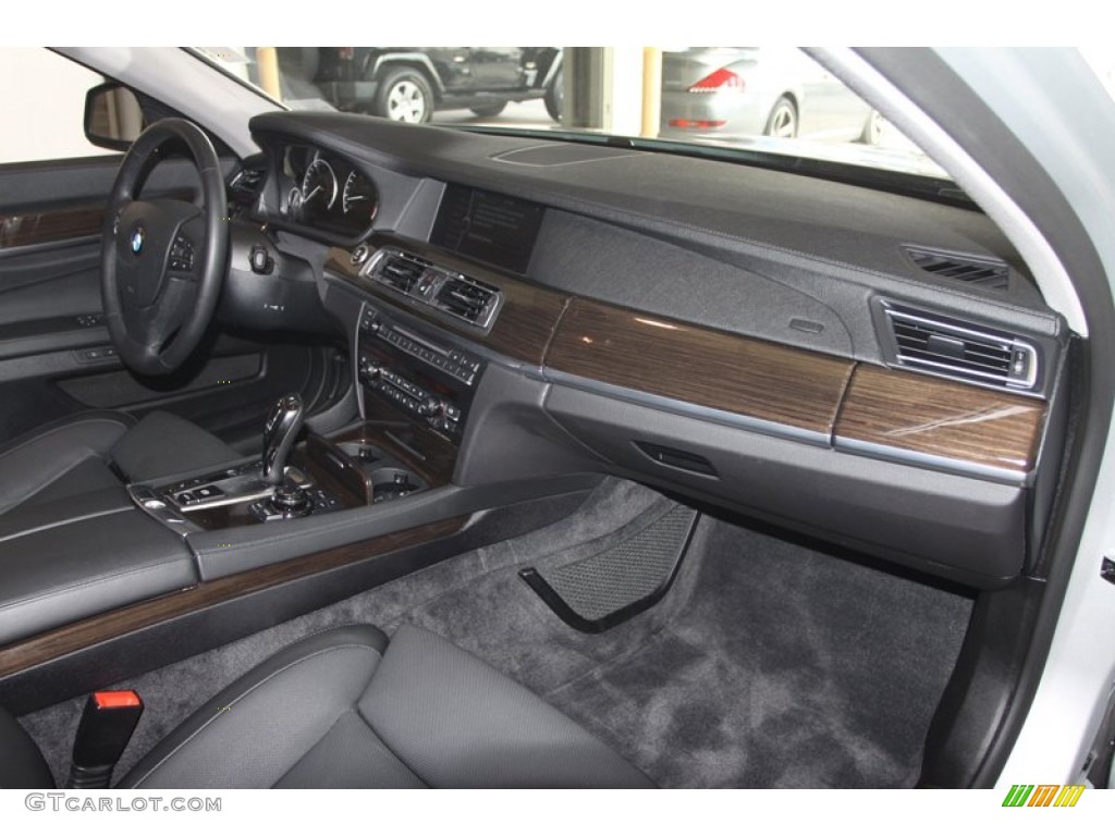 2009 BMW 7 Series 750Li Sedan Black Nappa Leather Dashboard Photo #76466225