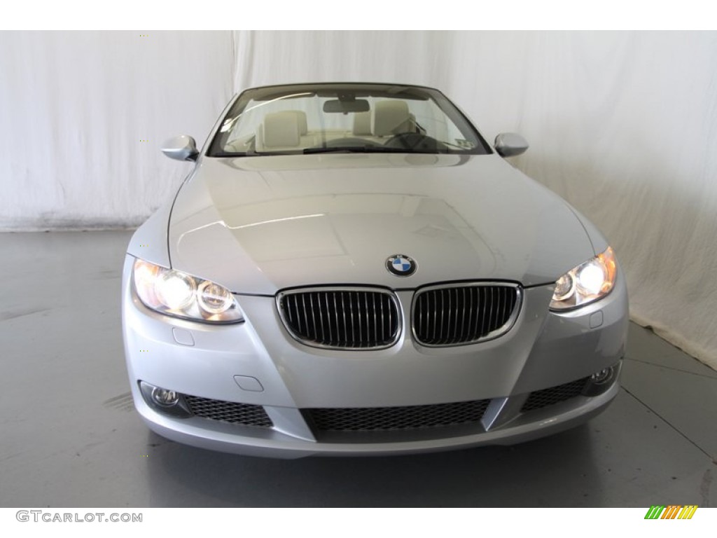 2008 3 Series 335i Convertible - Titanium Silver Metallic / Cream Beige photo #3