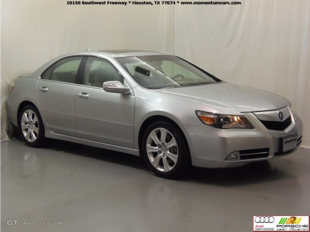 2009 RL 3.7 AWD Sedan - Platinum Frost Metallic / Taupe photo #2