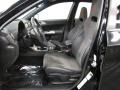 Graphite Gray Alcantara/Carbon Black Leather 2009 Subaru Impreza WRX STi Interior Color