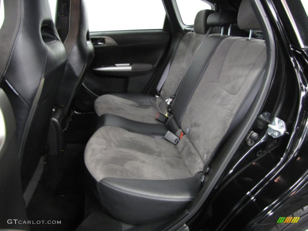 Graphite Gray Alcantara/Carbon Black Leather Interior 2009 Subaru Impreza WRX STi Photo #76467449