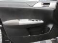 2009 Subaru Impreza Graphite Gray Alcantara/Carbon Black Leather Interior Door Panel Photo