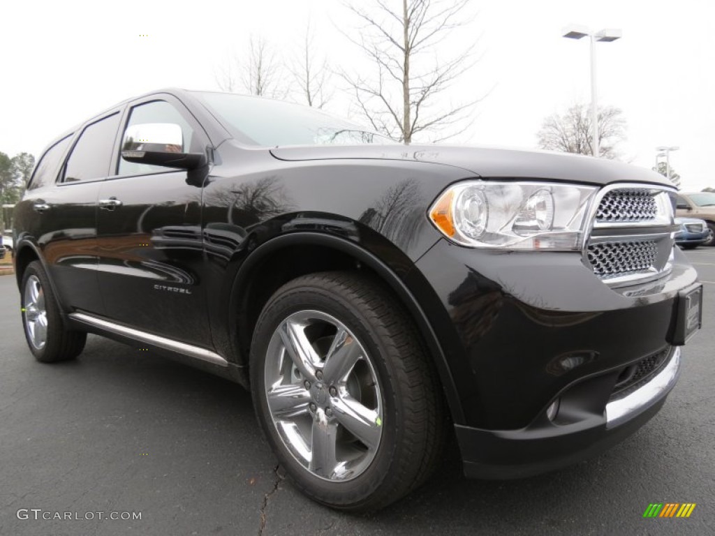 Brilliant Black Crystal Pearl 2013 Dodge Durango Citadel Exterior Photo #76468046