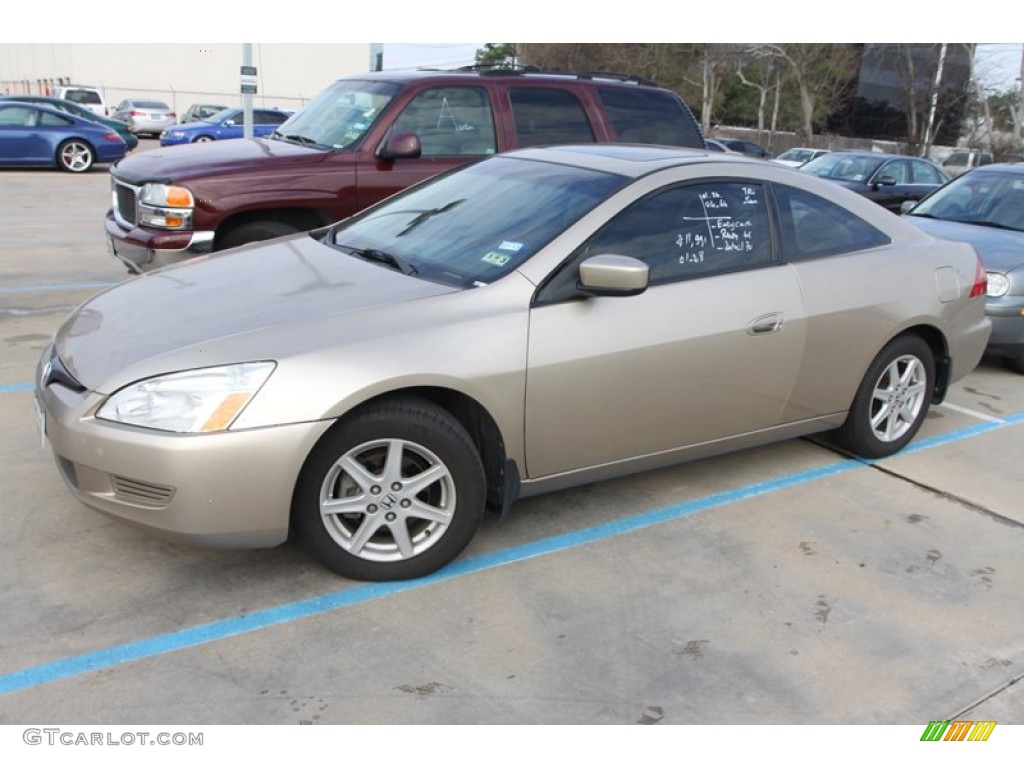Desert Mist Metallic 2004 Honda Accord EX V6 Coupe Exterior Photo #76469957