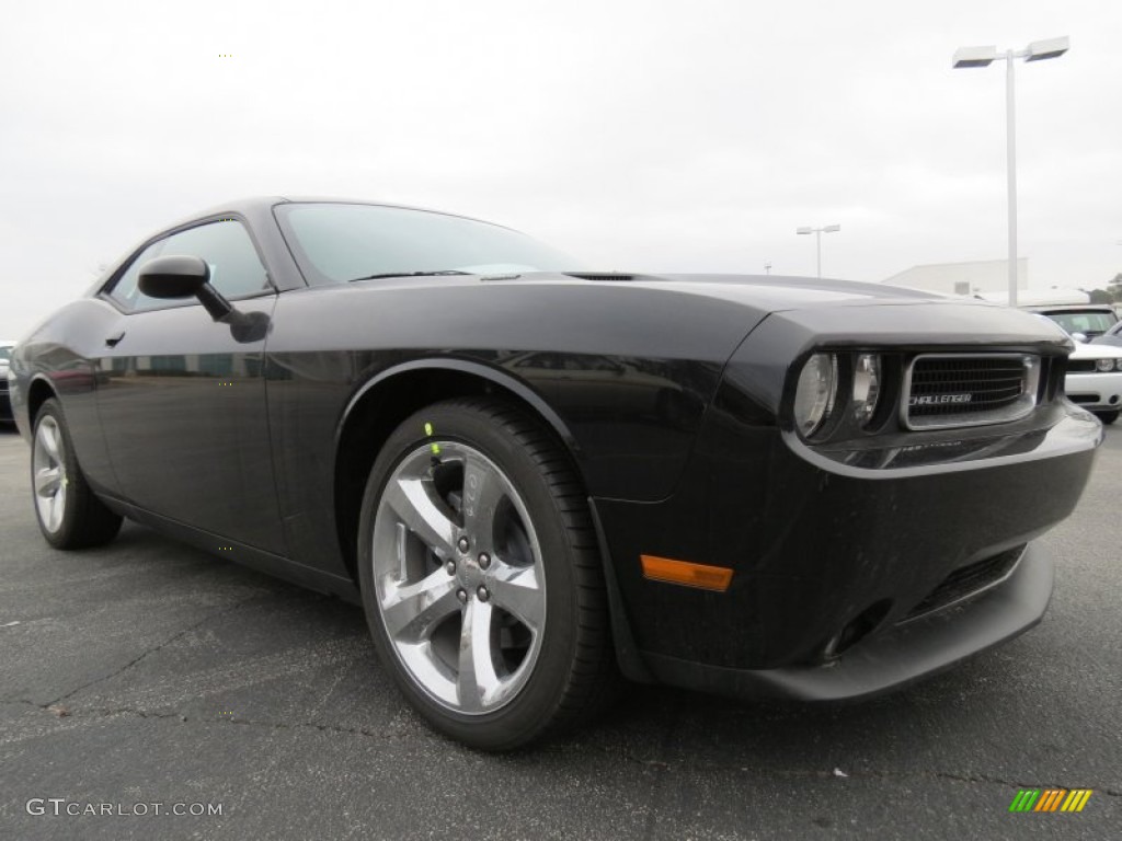 2013 Challenger R/T - Pitch Black / Dark Slate Gray photo #4