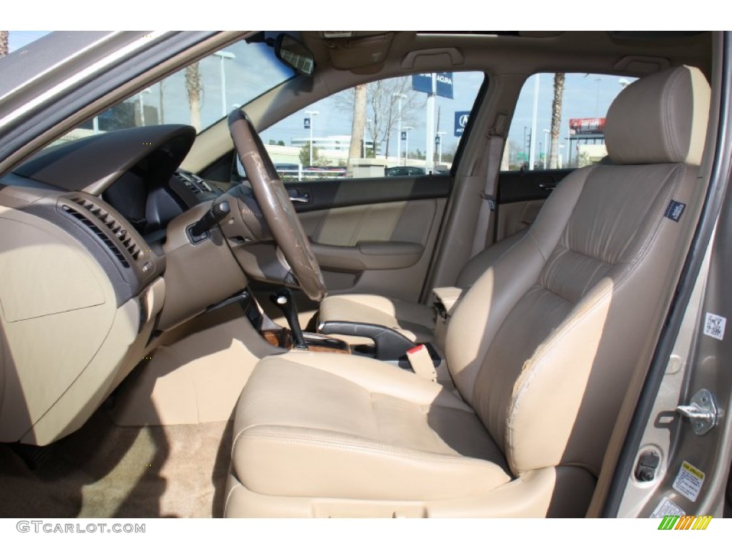 2003 Accord EX-L Sedan - Desert Mist Metallic / Ivory photo #10