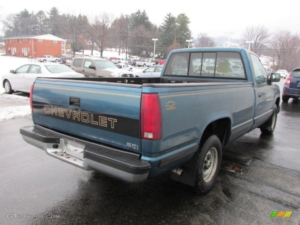 1990 C/K C1500 Scottsdale  Regular Cab - Light Blue Metallic / Gray photo #7