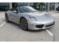 Platinum Silver Metallic 2013 Porsche 911 Carrera Cabriolet Exterior