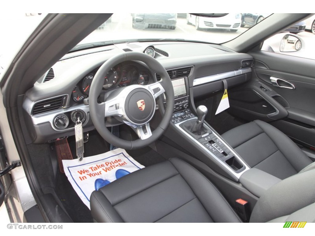 Black Interior 2013 Porsche 911 Carrera Cabriolet Photo #76470869
