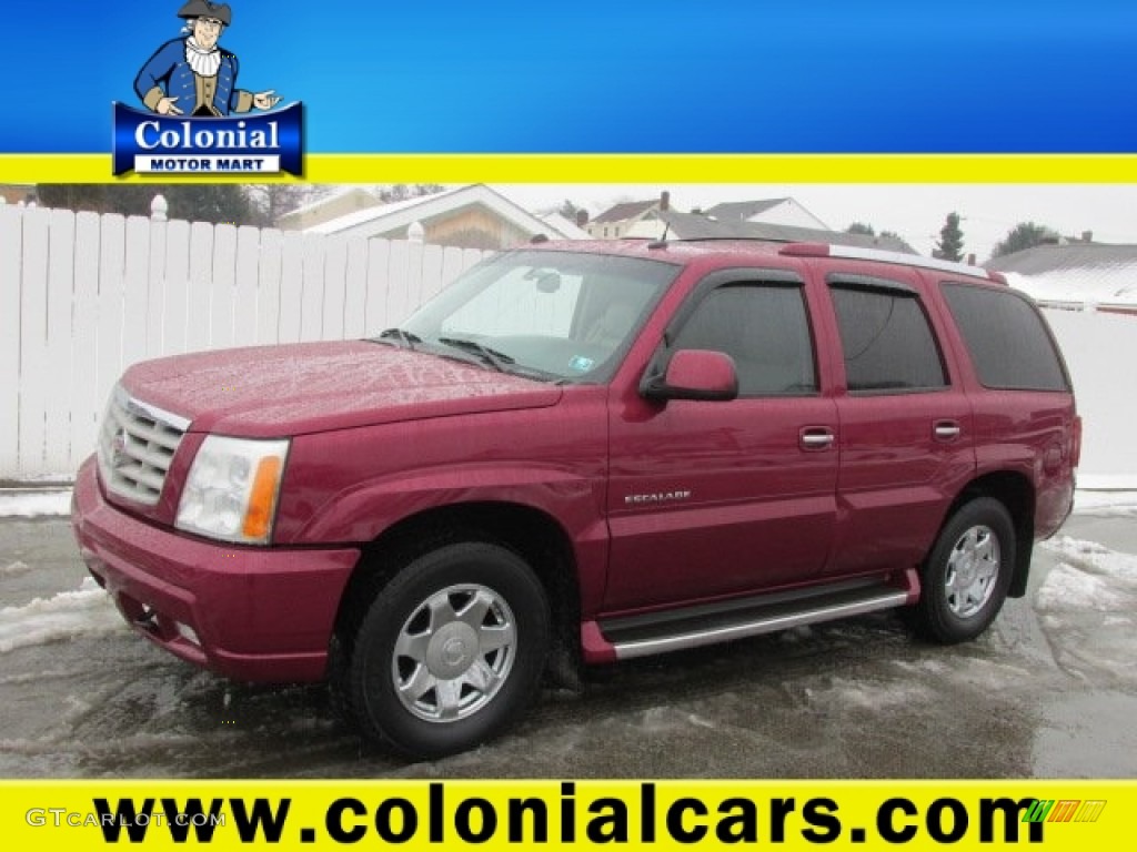 2004 Escalade AWD - Red E / Shale photo #1