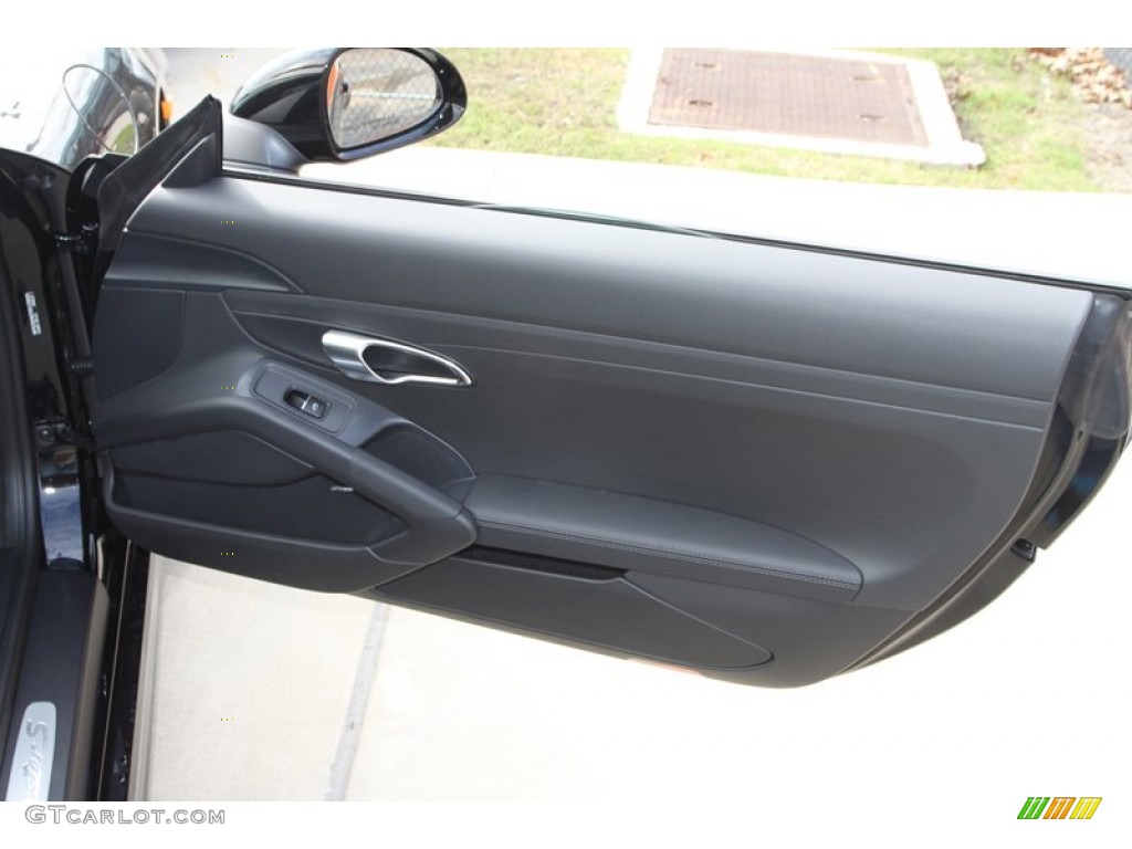 2013 Porsche Boxster S Black Door Panel Photo #76471424