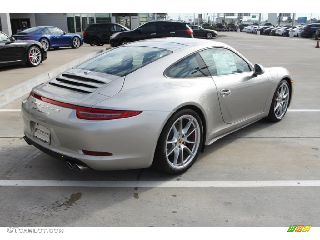 Platinum Silver Metallic 2013 Porsche 911 Carrera 4S Coupe Exterior Photo #76471667