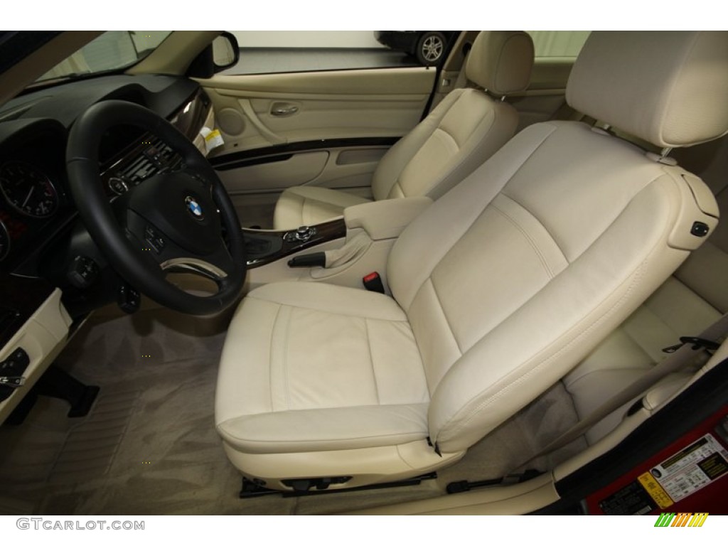 Cream Beige Interior 2012 BMW 3 Series 328i Coupe Photo #76471740
