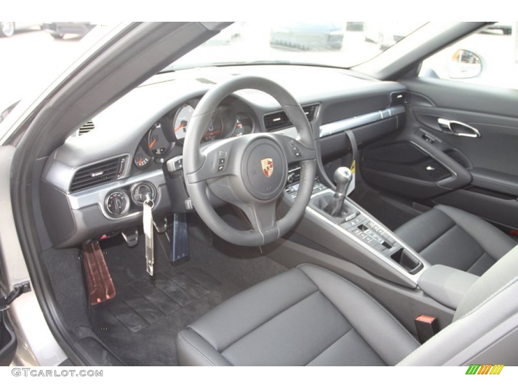 Black Interior 2013 Porsche 911 Carrera 4S Coupe Photo #76471763