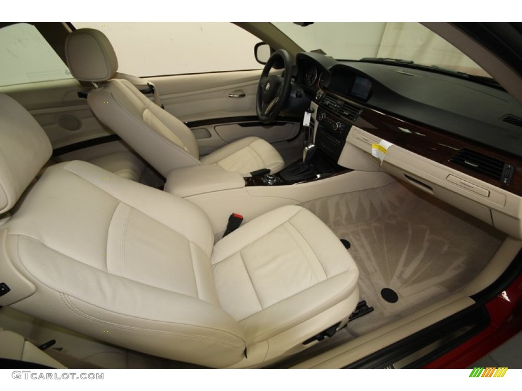 Cream Beige Interior 2012 BMW 3 Series 328i Coupe Photo #76472190
