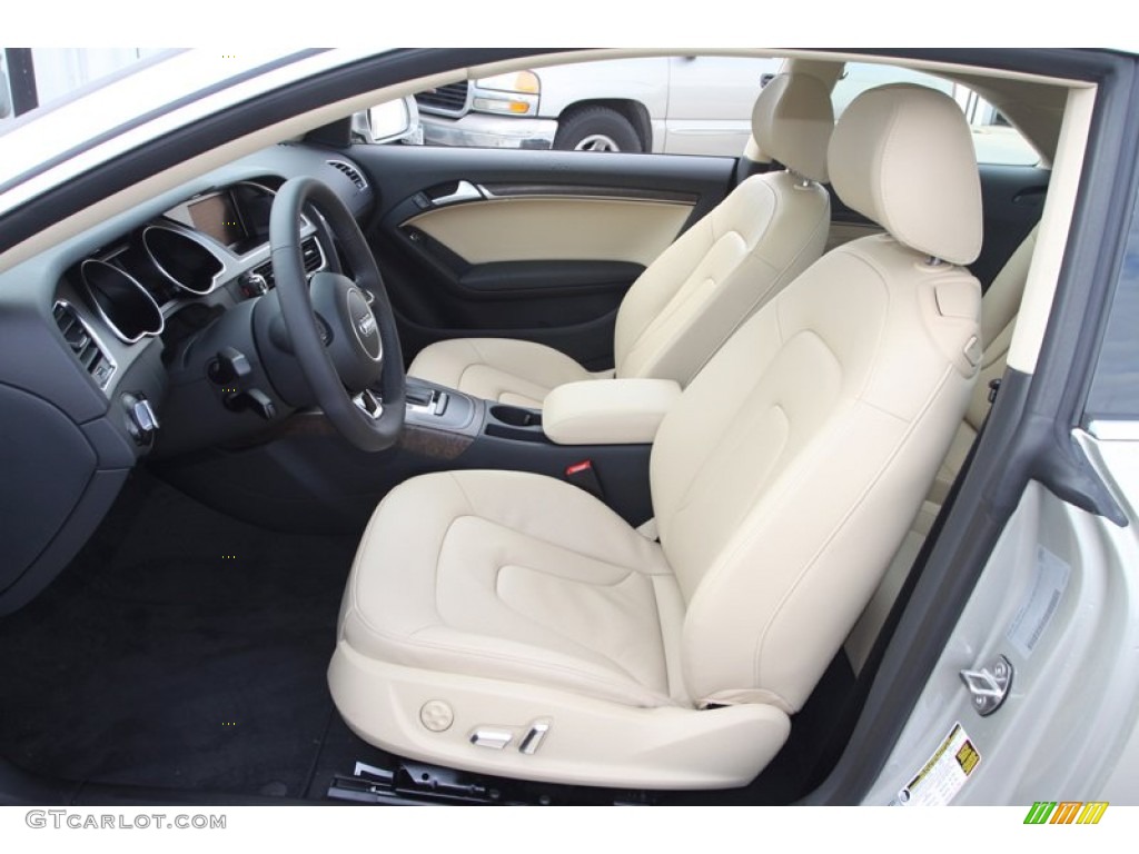 Velvet Beige Interior 2013 Audi A5 2.0T quattro Coupe Photo #76472575