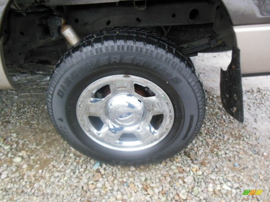2005 F150 XLT Regular Cab 4x4 - Dark Stone Metallic / Tan photo #7